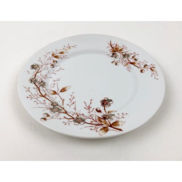 Marx And Gutherz Carlsbad Austria Ceramic Floral Salad Dessert Plate Vintage - Picture 6 of 6